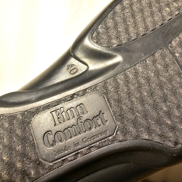 Finn Comfort Womens Silver Metallic Swirl Leather Sandals Size EU 40/US 9-9.5 - Picture 11 of 12